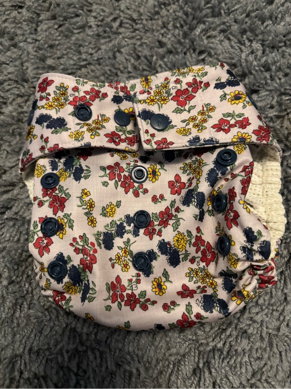 GroVia Hybrid Cloth Diaper Shells Snap Covers Lot of 2 Floral Cowboy